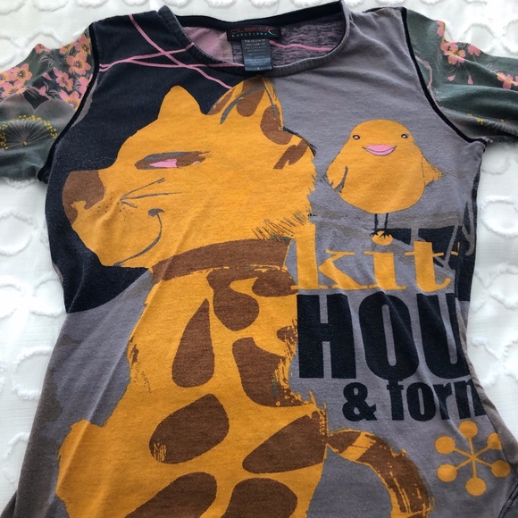 Custo Barcelona Tops - Custo Barcelona Cat and Canary Size 1